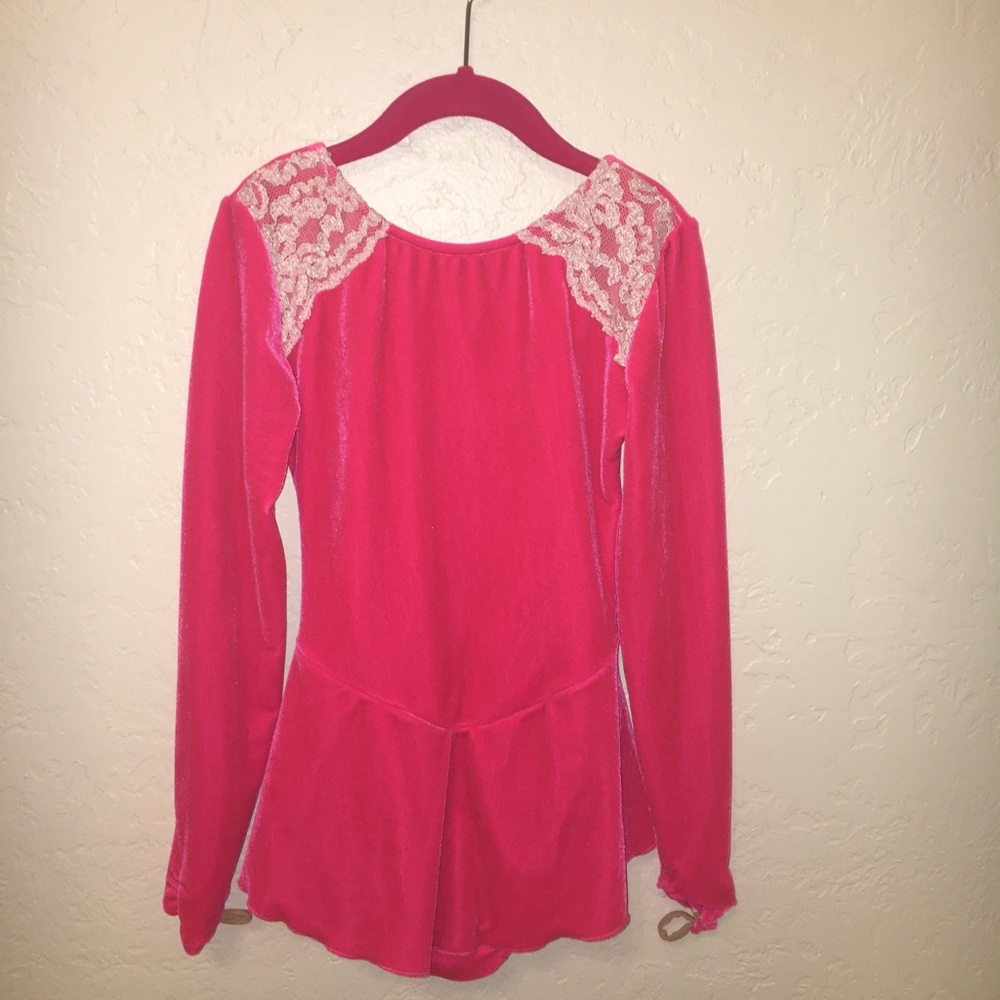 Pink Flying Camel Figure Skating Dress